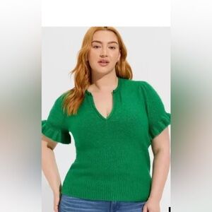 Torrid Emerald Green Knit Sweater